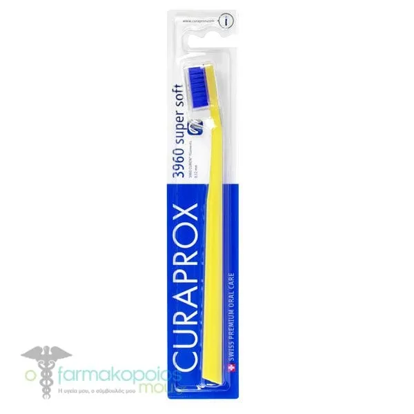 Curaprox CS 3960 Super Soft Toothbrush, 1pc - Κίτρινο-Μπλε