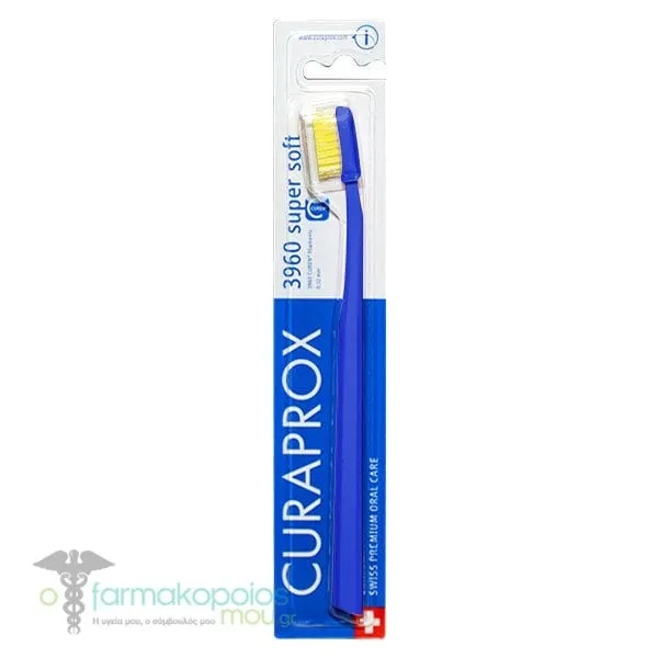 Curaprox CS 3960 Super Soft Toothbrush, 1pc - Μπλε-Κίτρινο
