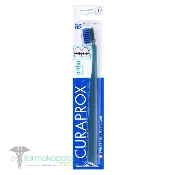 Curaprox CS 5460 Ortho Ultra Soft Toothbrush with Glitter, 1pc - Navy Blue-Μπλέ