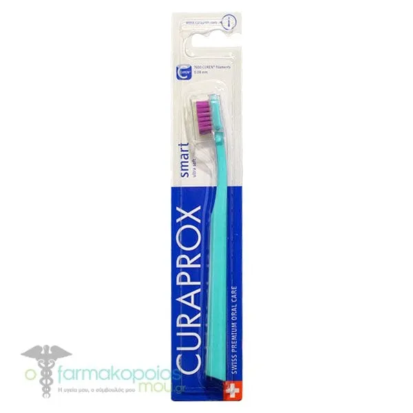 Curaprox CS 7600 Smart Ultra Soft Οδοντόβουρτσα Πολύ Μαλακή, 1τεμ. - Γαλάζιο-Φούξια