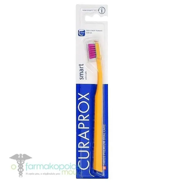 Curaprox CS 7600 Smart Ultra Soft Toothbrush, 1pc - Πορτοκαλί-Φούξια
