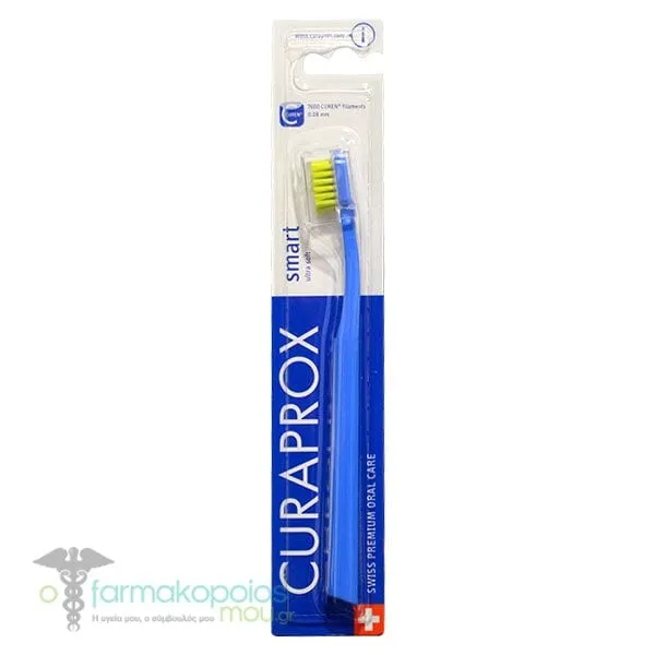Curaprox CS 7600 Smart Ultra Soft Toothbrush, 1pc - Μπλε-Λαχανί