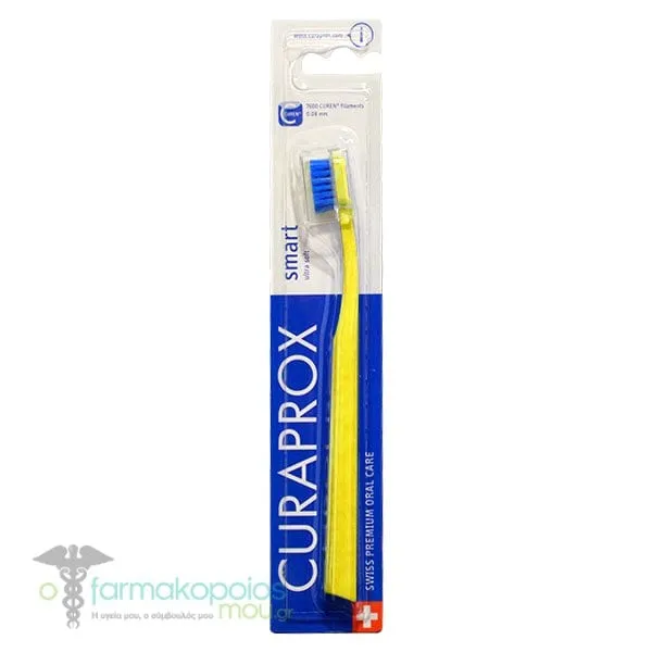 Curaprox CS 7600 Smart Ultra Soft Toothbrush, 1pc - Κίτρινο-Μπλε