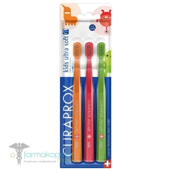 Curaprox CS Kids Ultra Soft Παιδικές Οδοντόβουρτσες, 3τεμ