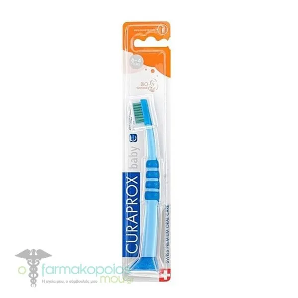 Curaprox Curakid CK 4260 Super Soft Baby Toothbrush 4m+, 1pc - Μπλε-Πράσινο