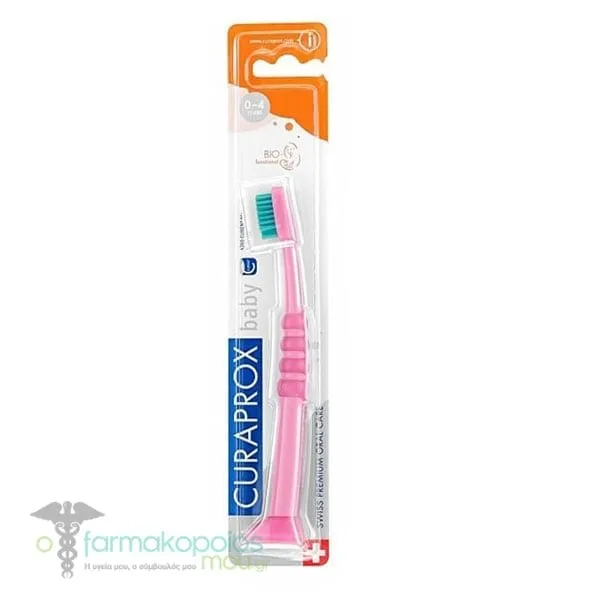 Curaprox Curakid CK 4260 Super Soft Baby Toothbrush 4m+, 1pc - Ροζ - Πράσινο