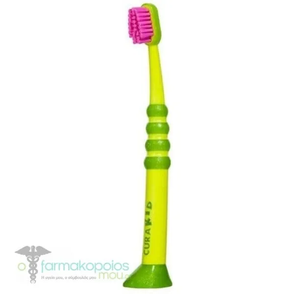 Curaprox Curakid CK 4260 Super Soft Baby Toothbrush 4m+, 1pc - Πράσινο-Φούξια