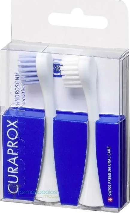 Curaprox Hydrosonic Ortho/Pro Sensitive Replacement Brush Heads, 2pcs