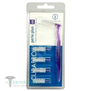 Curaprox Perio Plus 408 Interdental Brushes with Handle Purple, 5pcs