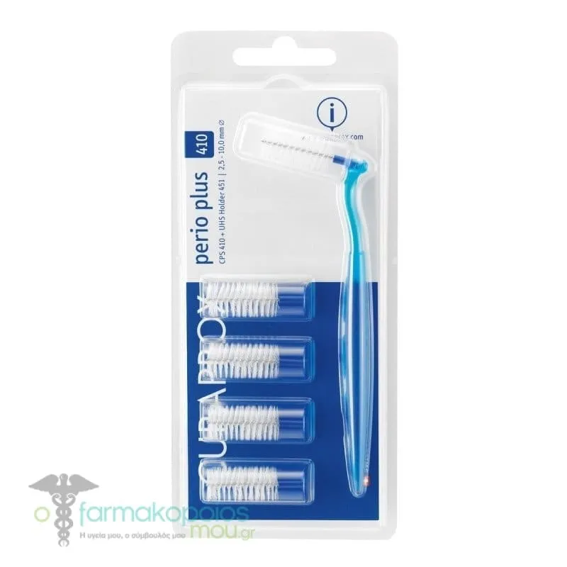 Curaprox Perio Plus 410 Interdental Brushes with Handle Blue, 5pcs