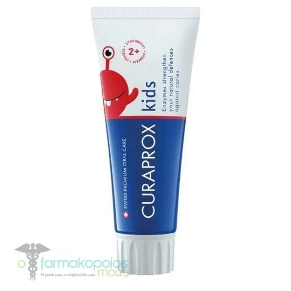 Curaprox Kids Toothpaste Strawberry Flavor 950ppm Fluoride 2Y+, 60ml
