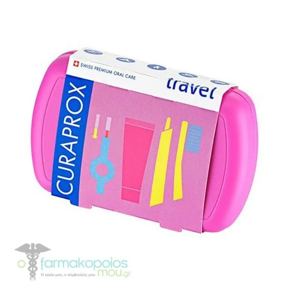Curaprox Travel Set with Toothpaste, 10ml, Toothbrush, Interdental Brush & Box, 1set - Challenger