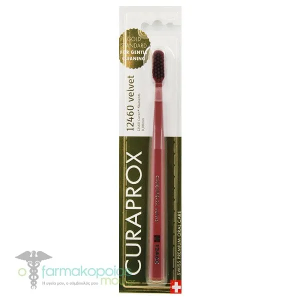 Curaprox Velvet 12460 Ultra Soft Toothbrush, 1pc - Σάπιο Μήλο-Σάπιο Μήλο
