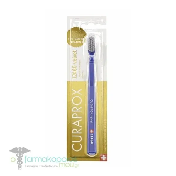 Curaprox Velvet 12460 Ultra Soft Toothbrush, 1pc - Σκούρο Μπλε-Γκρι