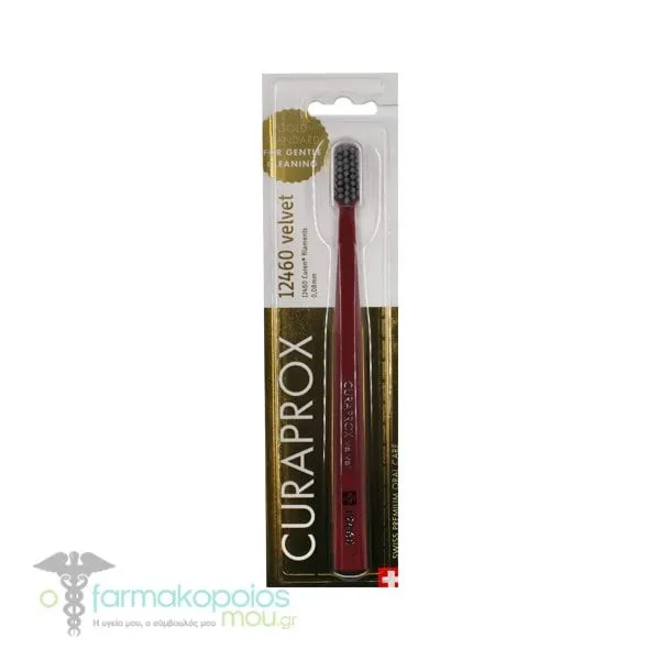 Curaprox Velvet 12460 Ultra Soft Toothbrush, 1pc - Κεραμιδί-Γκρί