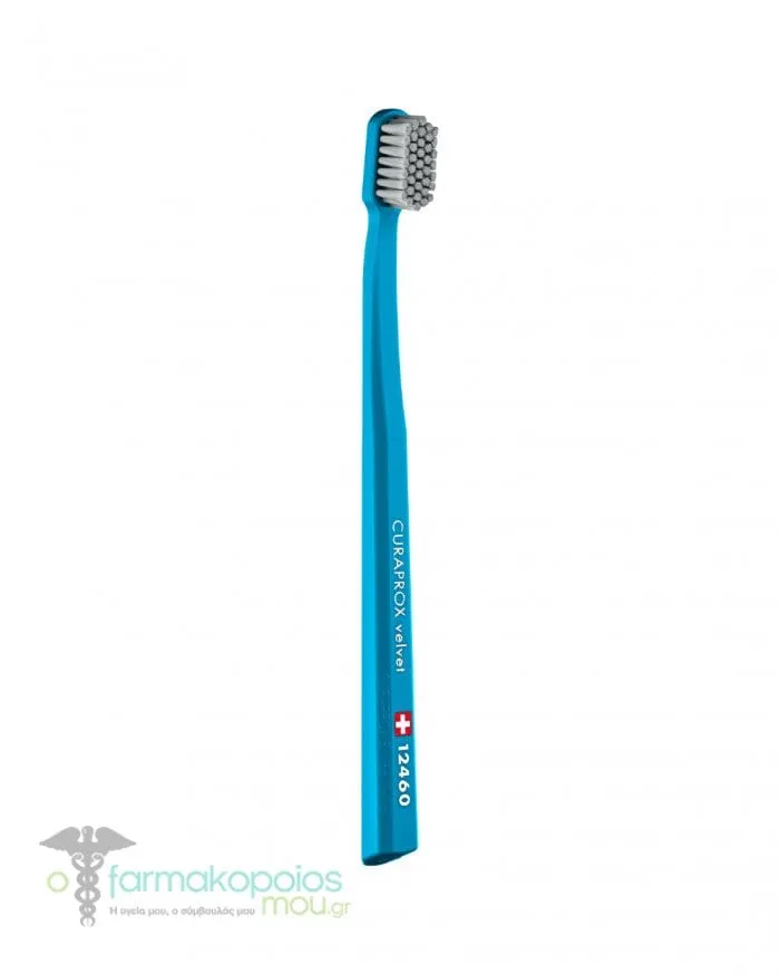 Curaprox Velvet 12460 Ultra Soft Toothbrush, 1pc - Μπλε-Γκρι