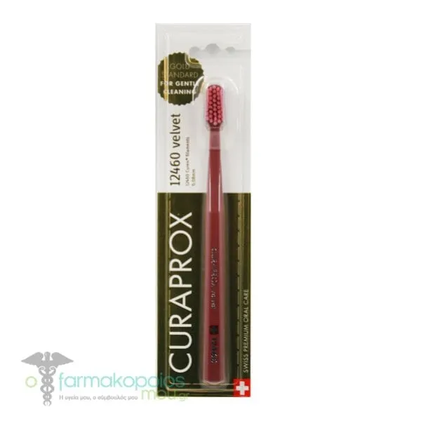 Curaprox Velvet 12460 Ultra Soft Toothbrush, 1pc - Σάπιο Μήλο-Ροζ