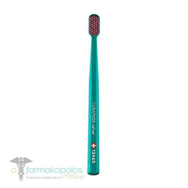 Curaprox Velvet 12460 Ultra Soft Toothbrush, 1pc - Πράσινο-Κεραμιδί