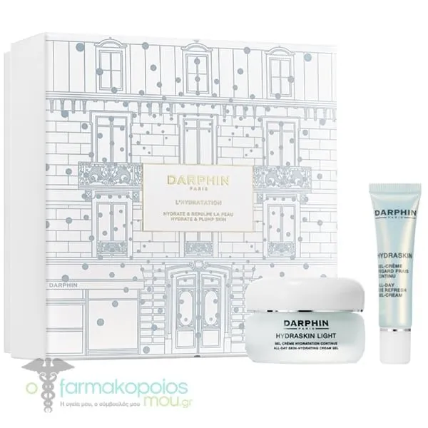 Darphin L' Hydratation Promo Hydraskin Light Face Cream, 50ml & Hydraskin All-Day Eye Refresh Gel-Cream, 15ml, 1set