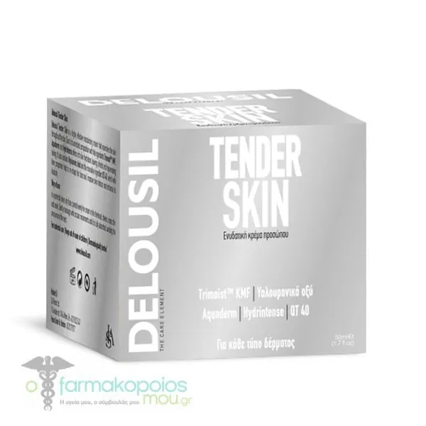 Delousil PureSkin Tender Moisturizing Face Cream, 50ml