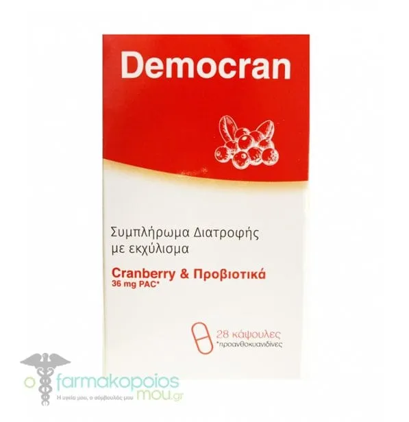 Democran Cranberry & Probiotics, 28caps