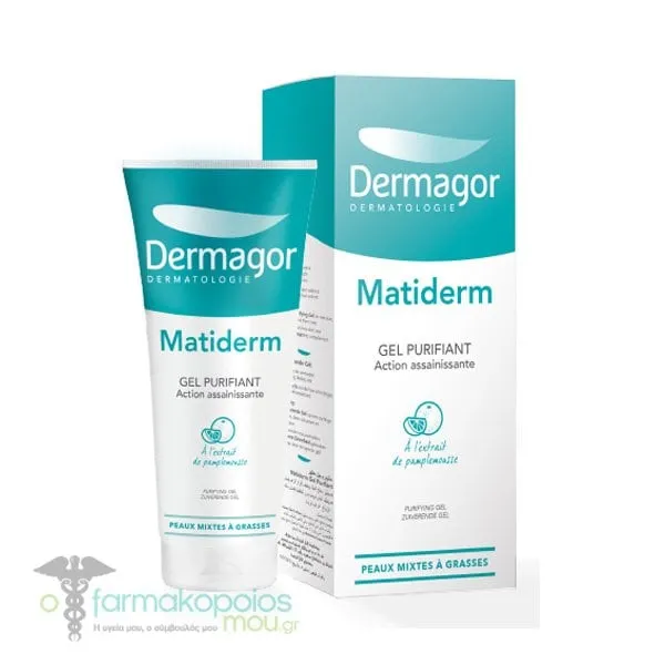 Dermagor Matiderm Purifying Face Cleansing Gel, 200ml