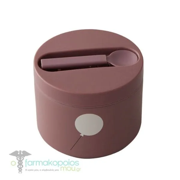 Design Letters Balloon Stainless Steel Food Thermos Small Ash Rose, 330ml