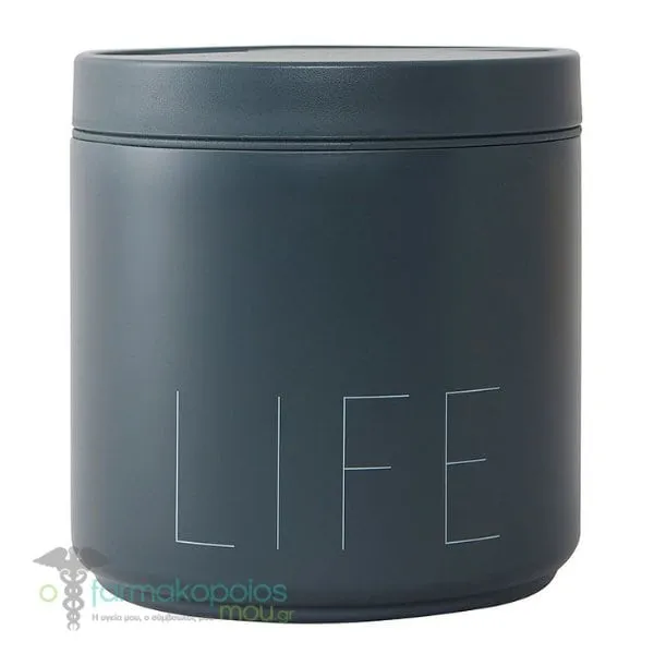 Design Letters Stainless Steel Food Thermos Blue "Life" Large, 530ml