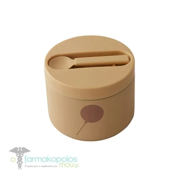 Design Letters Stainless Steel Food Thermos Small Beige, 330ml