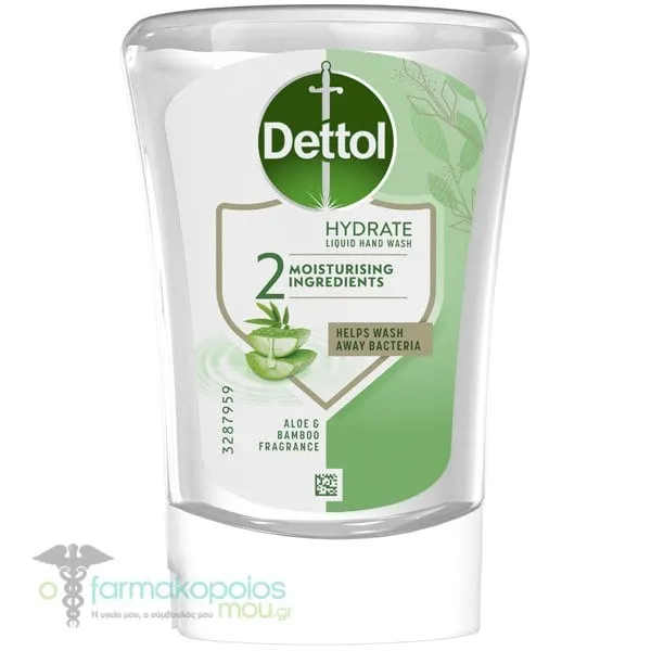 Dettol Ανταλλακτικό Υγρό Κρεμοσάπουνο Aloe Vera για τη Συσκευή No-touch, 6x250ml