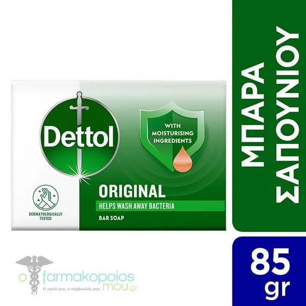 Dettol Original Μπάρα Σαπουνιού, 85g