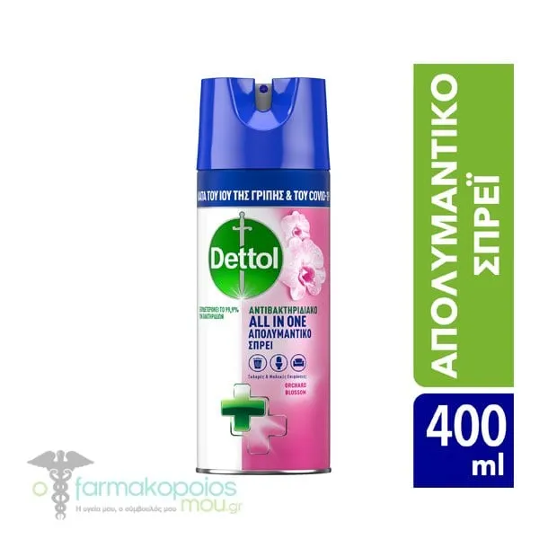 Dettol All in One Disinfectant Spray Orchard Blossom, 400ml