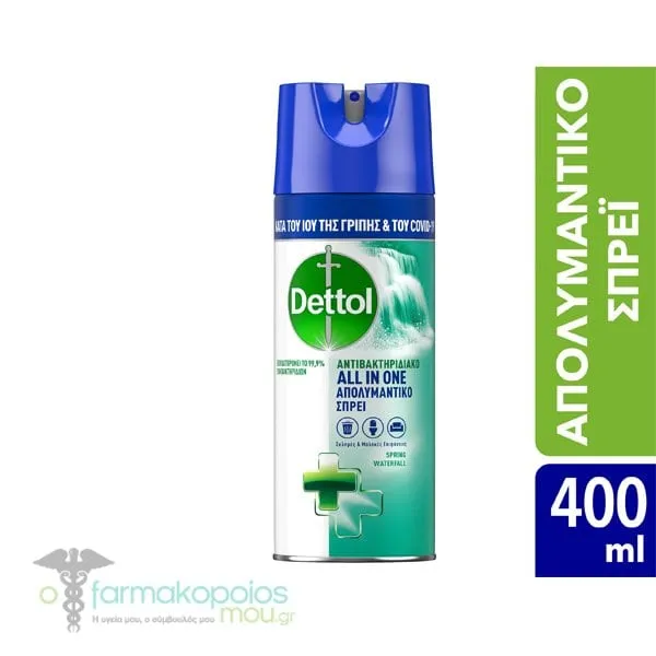 Dettol All in One Disinfectant Spray Spring Waterfall, 400ml