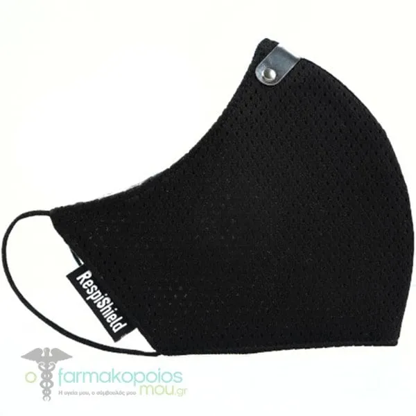 Diavita Respishield Fabric Mask Medium Black, 1pc