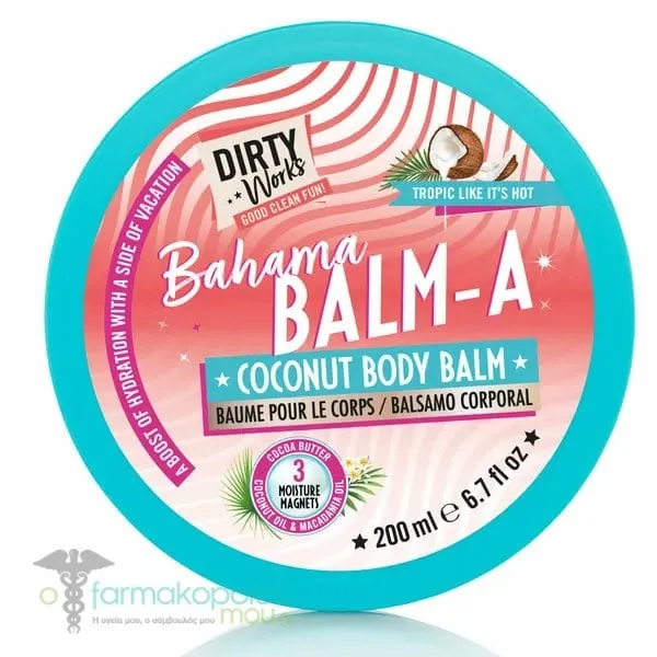 Dirty Works Bahama Balm-A Coconut Body Balm, 200ml
