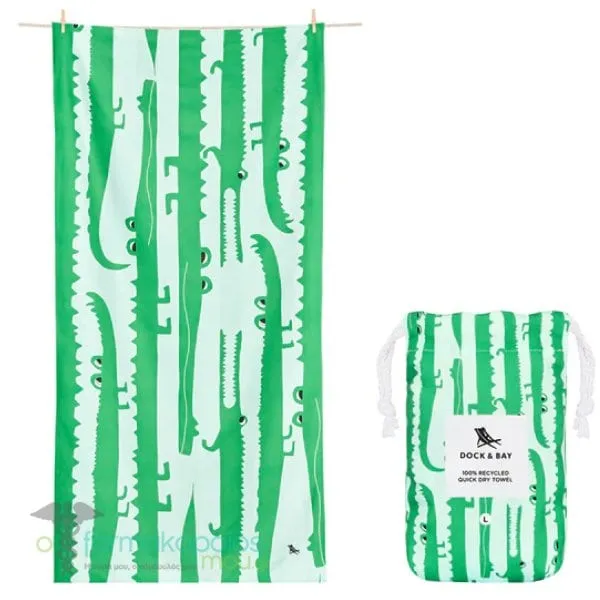 Dock & Bay Quick Dry Towel (160x90cm Large), 1pc - Laters Gators