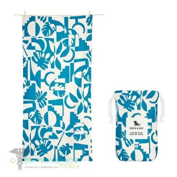 Dock & Bay Quick Dry Towel (160x90cm Large), 1pc - Marine Dream