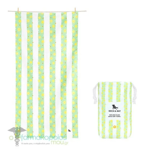 Dock & Bay Quickdry Fun In The Sun Microfiber Πετσέτα Θαλάσσης με Μικροϊνες (160x90cm), 1τεμ - Fun In The Sun