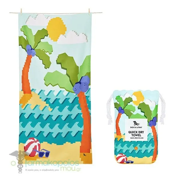 Dock & Bay Quickdry Microfiber Παιδική Πετσέτα Θαλάσσης (160x90cm), 1τεμ