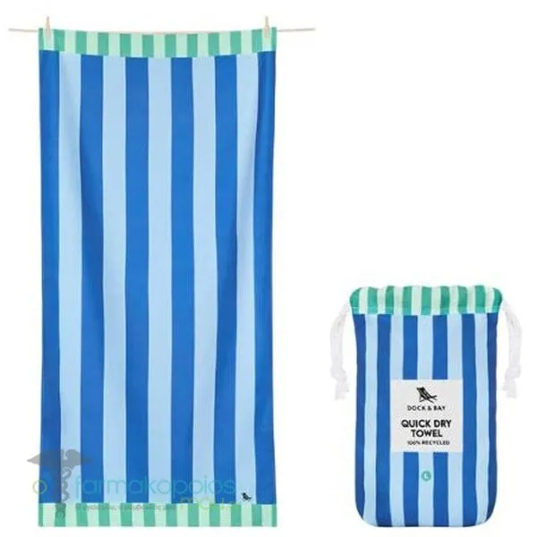 Dock &amp; Bay Quickdry Microfiber Blue Sky Πετσέτα Θαλάσσης (200x90cm), 1τεμ