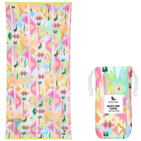 Dock &amp; Bay Quickdry Microfiber Ibiza Glow Πετσέτα Θαλάσσης (200x90cm), 1τεμ