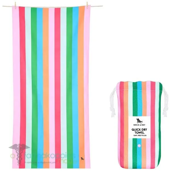 Dock &amp; Bay Quickdry Microfiber Tutti Frutti Πετσέτα Θαλάσσης (200x90cm), 1τεμ