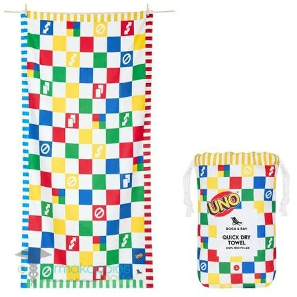 Dock &amp; Bay Quickdry Microfiber Uno Wild Card Πετσέτα Θαλάσσης (160x90cm), 1τεμ
