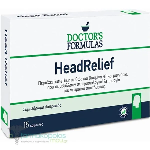 Doctors Formulas Headrelief, 15caps