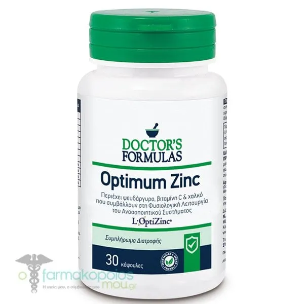 Doctors Formulas Optimum Zinc, 30caps