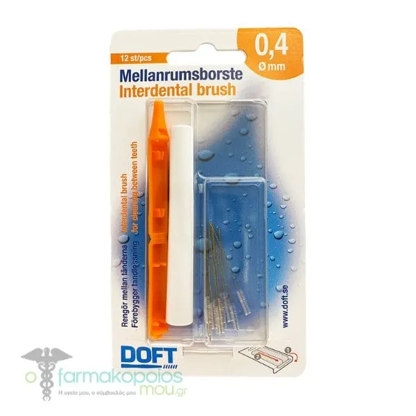 Doft Envelope Interdental Brushes 0.4mm, 12pcs