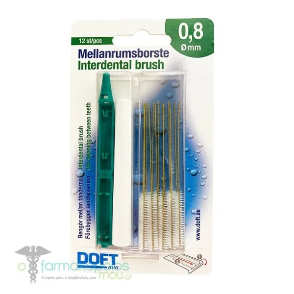 Doft Envelope Interdental Brushes 0.8mm, 12pcs