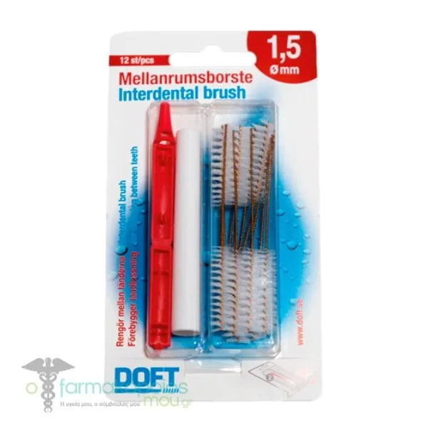 Doft Envelope Interdental Brushes 1.5mm, 12pcs