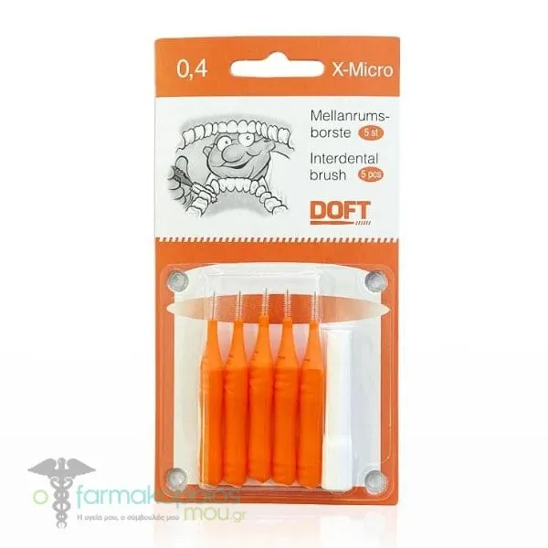 Doft Travel Interdental Brushes 0.4mm, 5pcs