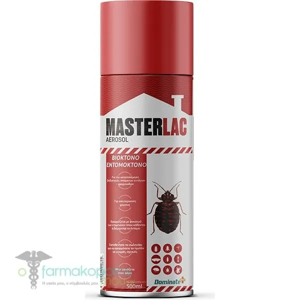 Dominate Plus Bed Bug Masterlac Aerosol Εντομοκτόνο, 500ml